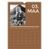 A3 Jaarkalender — Modern en gedurft [Maart]