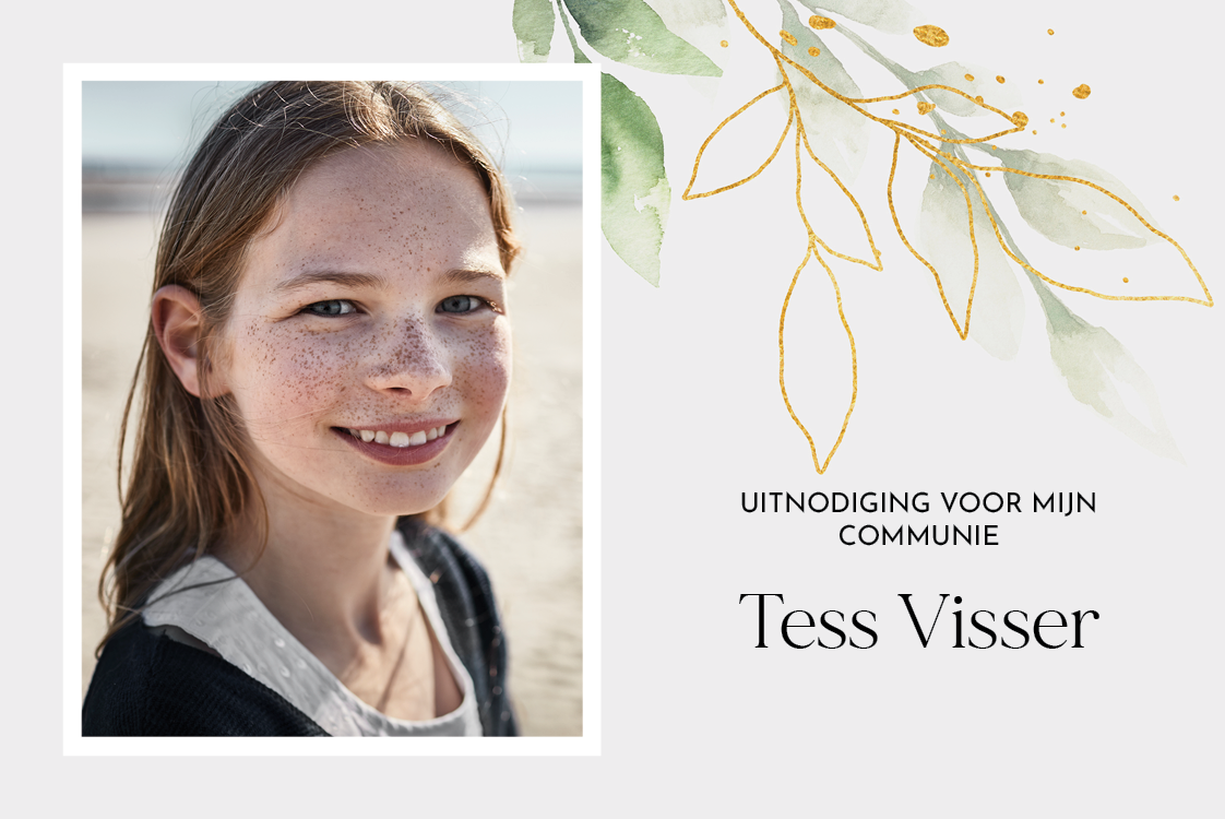 Uitnodigingen — Bloemen splash