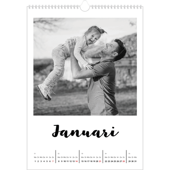 Fotokalender A3 — Handgeschreven letters
