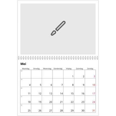Fotokalender A4 Dubbel (30 x 40 cm) — Ontwerp je eigen fotoproduct [omslag]