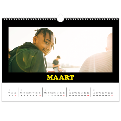 Fotokalender A5 — Vrolijke letters [Juni]