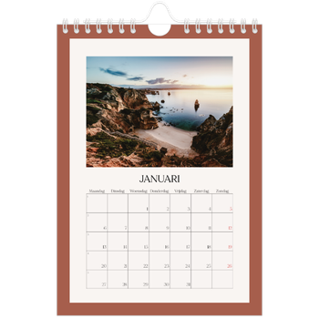 Fotokalender A5 — Klassieke kleuren