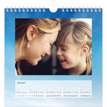 Fotokalender Vierkant — Wolkenachtergrond
