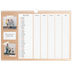 A3 Familieplanners — Natuurlijke handcraft - gezinsplanner 5 personen [Maart]