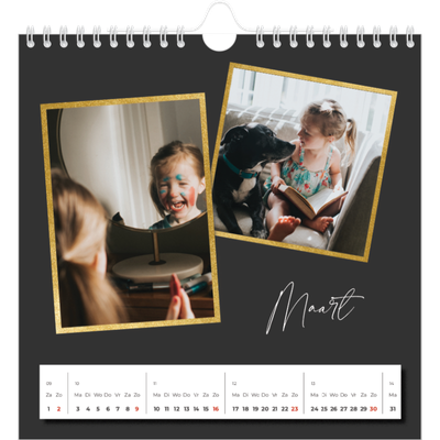 Jaarkalenders vierkant — Herinneringen verzamelen [Maart]