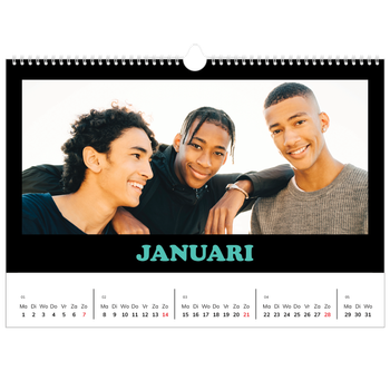 Fotokalender A3 — Vrolijke letters