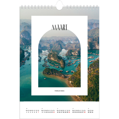 Fotokalender A4 (20 x 30 cm) — De open boog [Maart]