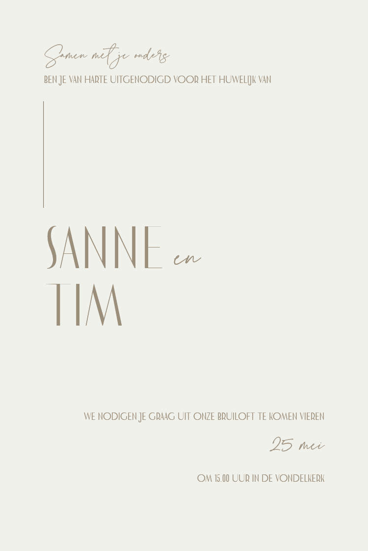 Uitnodigingen — Perfecte combi