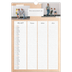 A3 Familieplanners — Natuurlijke handcraft - gezinsplanner 3 personen [Maart]