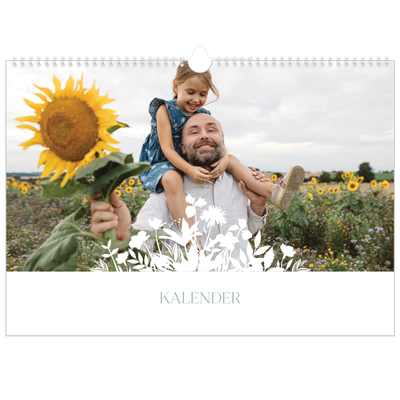 Fotokalender A3 — Bloemen motief [omslag]