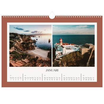 Fotokalender A3 — Klassieke kleuren