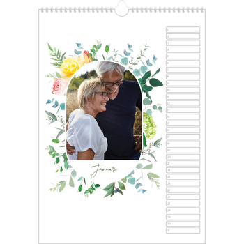 Fotokalender A3 — Klassieke bloemen