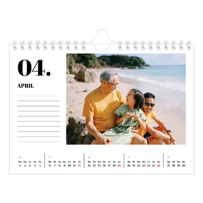 Fotokalender A5 — Serif en momenten [April]