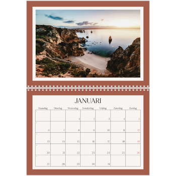 Fotokalender A4 Dubbel — Klassieke kleuren