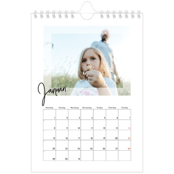 Fotokalender A5 — Transparante kaders