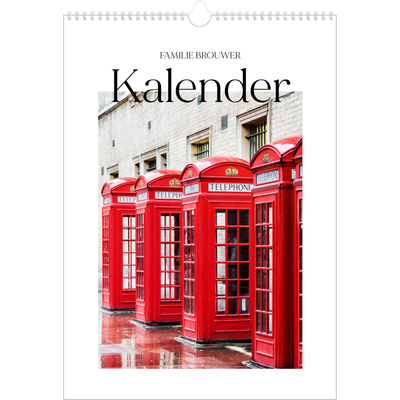A3 Jaarkalender — Mijn reisverhaal - Londen [omslag]