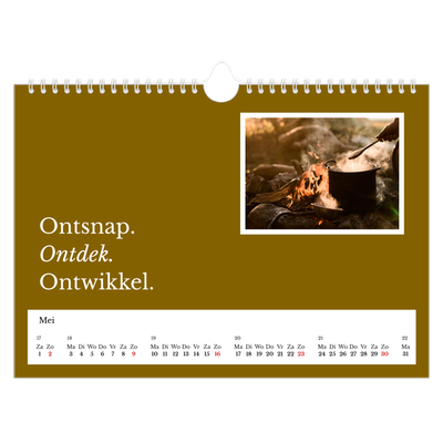 Fotokalender A4 — Redactionele Aarde [Mei]