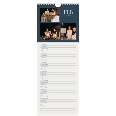 Smalle kalender  — Leisteen & schreef [Februari]