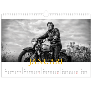 Fotokalender A3 — Historische stijl