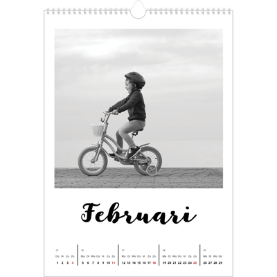 A3 Jaarkalender — Handgeschreven letters [Februari]