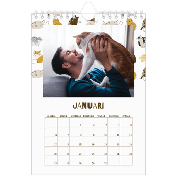 Fotokalender A5 — Speelse kitten