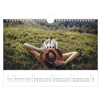Fotokalender A4 — Eindeloze ontsnapping [Mei]