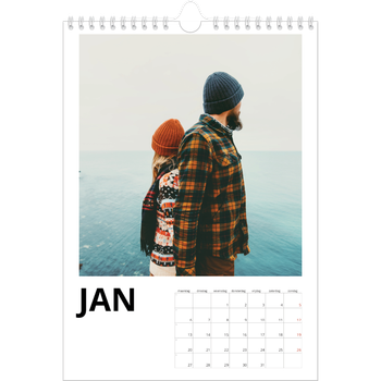 Fotokalender A4 — Witte randen