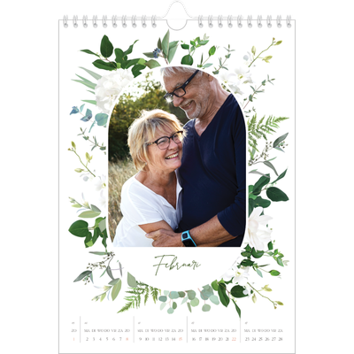 Fotokalender A4 (20 x 30 cm) — Klassieke bloemen [Februari]