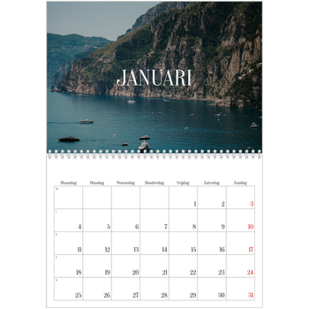 Fotokalender A4 Dubbel — Eindeloze ontsnapping