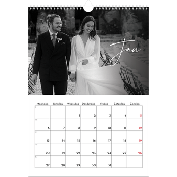 Fotokalender A3 — Elegant schrift