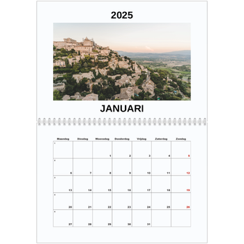 Fotokalender A4 Dubbel — Eenvoudige foto
