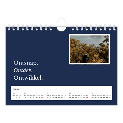 Fotokalender A5 — Redactionele Aarde [Januari]