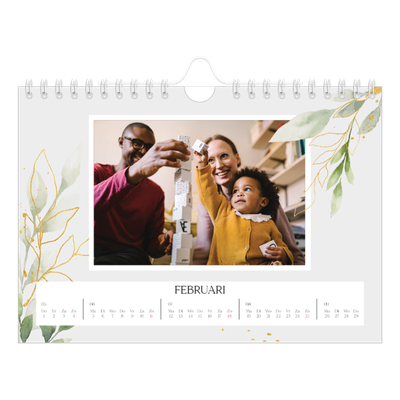 Fotokalender A5 — Bloemen splash [Februari]