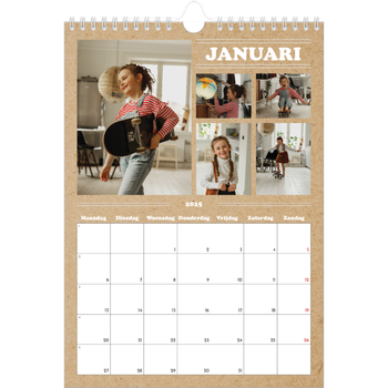 Fotokalender A4 — Magazine stijl