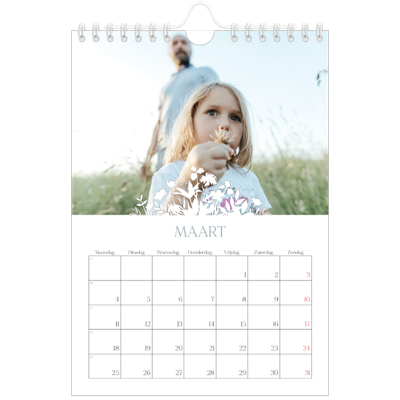 Fotokalender A5 — Bloemen motief [Maart]