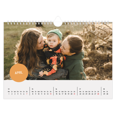 Fotokalender A4 — Fotosticker [April]