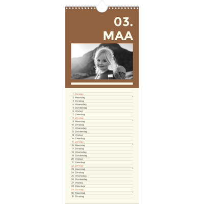 Smalle kalender  — Modern en gedurft [Maart]