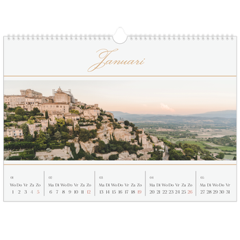 Fotokalender A3 — Gouden banner