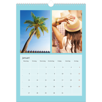 Fotokalender A3 — Fel gekleurde kaders