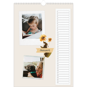 Fotokalender A3 — Vintage scrapbook