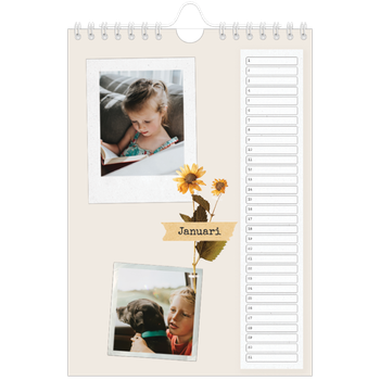 Fotokalender A5 — Vintage scrapbook