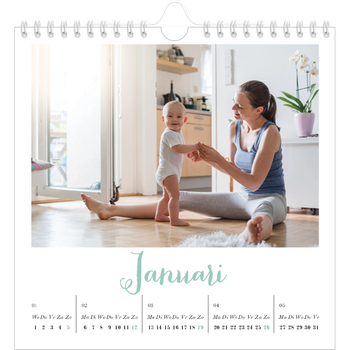 Fotokalender Vierkant — Hallo wereld
