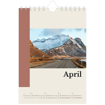 Fotokalender A5 — Bezienswaardigheden van de wereld [April]