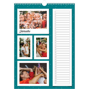 Fotokalender A3 — Snapshots in felle kleuren