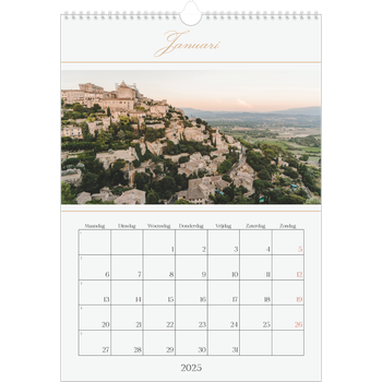 Fotokalender A3 — Gouden banner