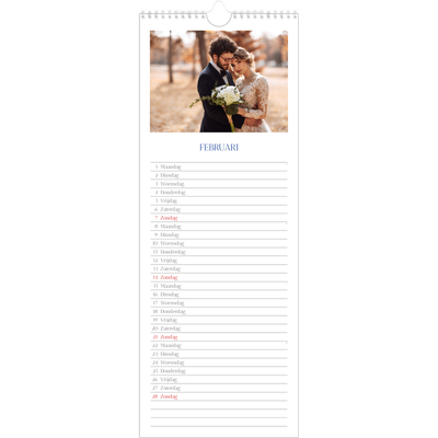 Smalle kalender  — Kobalt klassieker [Februari]