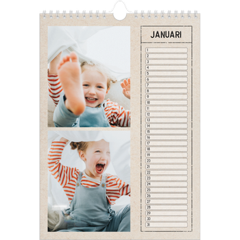 Fotokalender A4 — Stempel effect