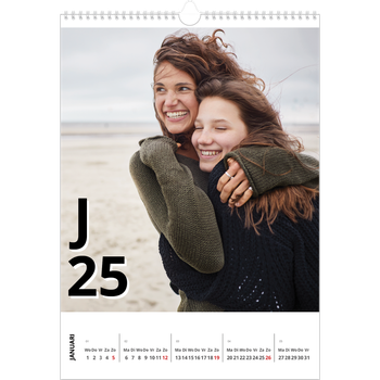 Fotokalender A3 — Letter stijl