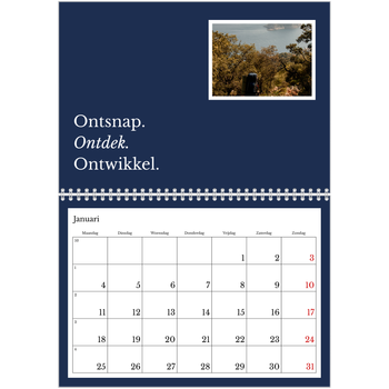 Fotokalender A4 Dubbel — Redactionele Aarde