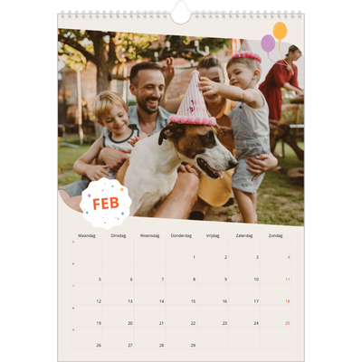 A3 Jaarkalender — Iconische verjaardag [Februari]